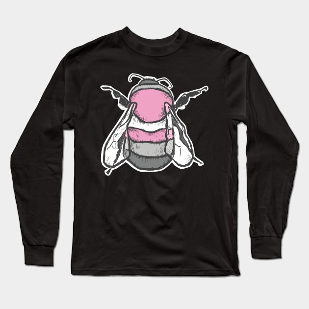 Demigirl Bee Long Sleeve T-Shirt by theartfulscientist